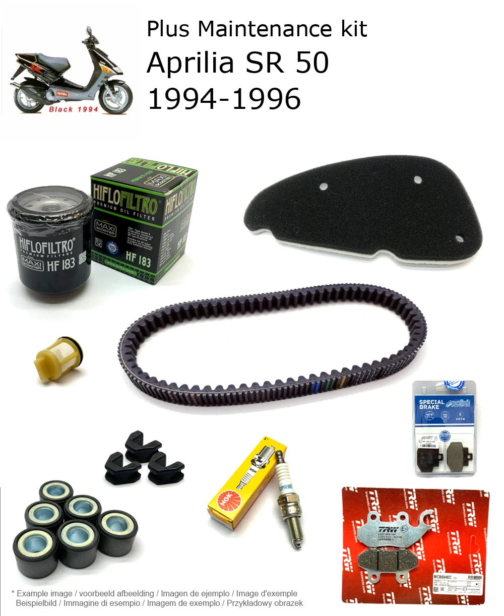 Wartungskit mit Bremsbelägen Aprilia SR 50 1994-1996