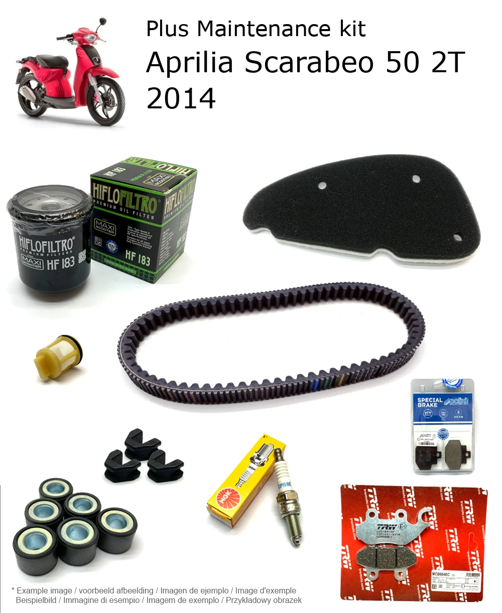 Wartungskit mit Bremsbelägen Aprilia Scarabeo 50 2T 2014