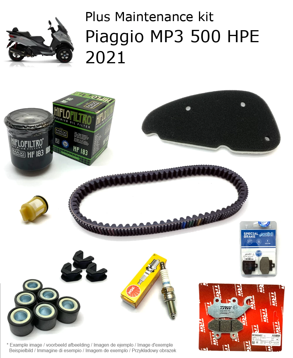 Wartungskit mit Bremsbelägen Piaggio MP3 500 HPE 2021