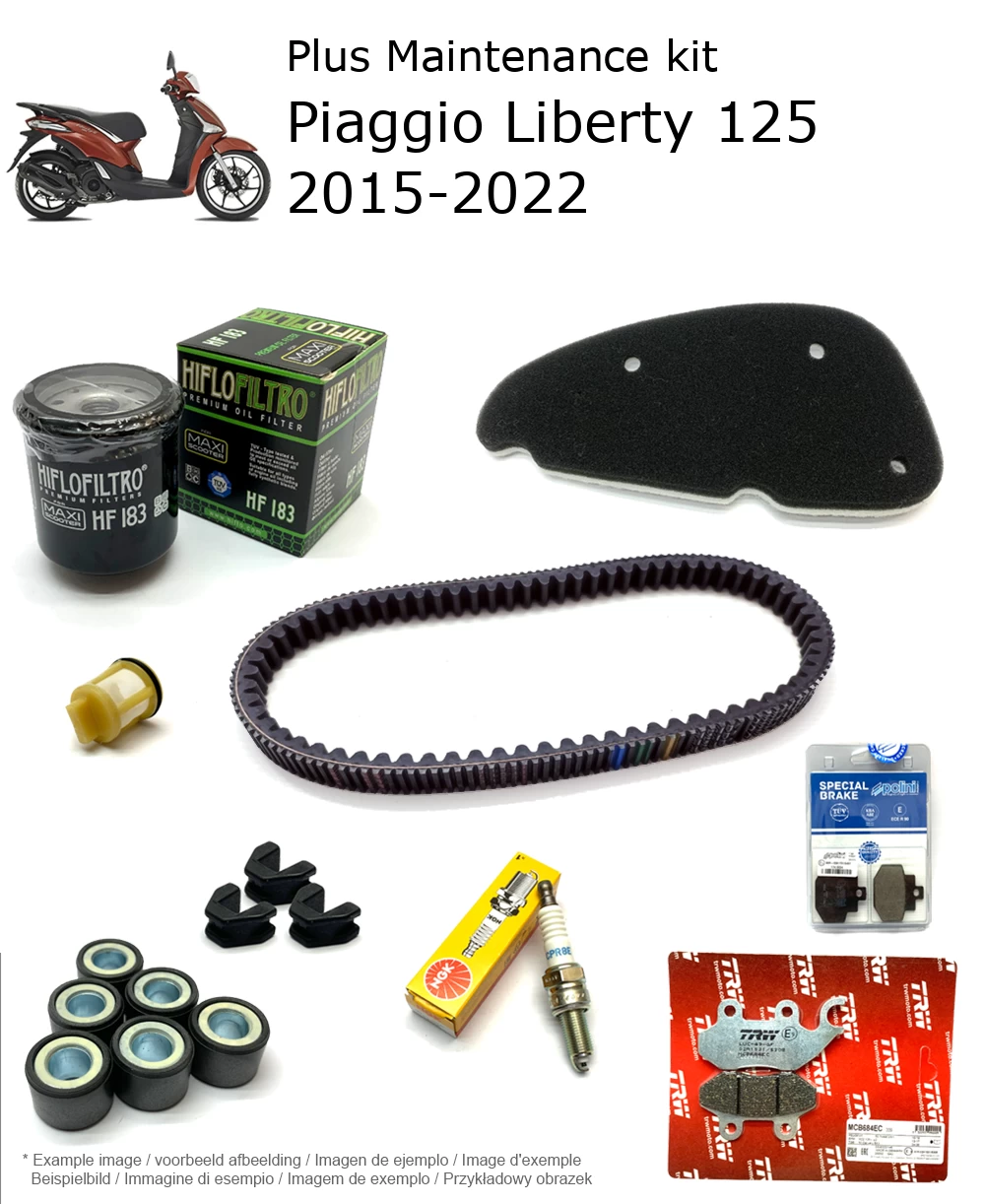 Wartungskit mit Bremsbelägen Piaggio Liberty 125 2015-2022