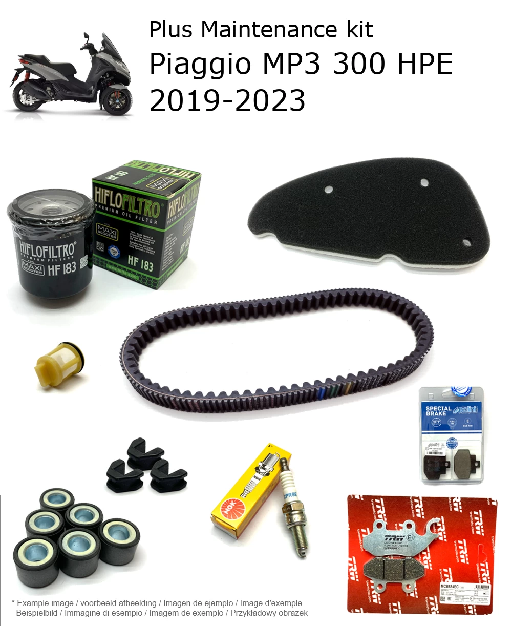 Wartungskit mit Bremsbelägen Piaggio MP3 300 HPE 2019-2023