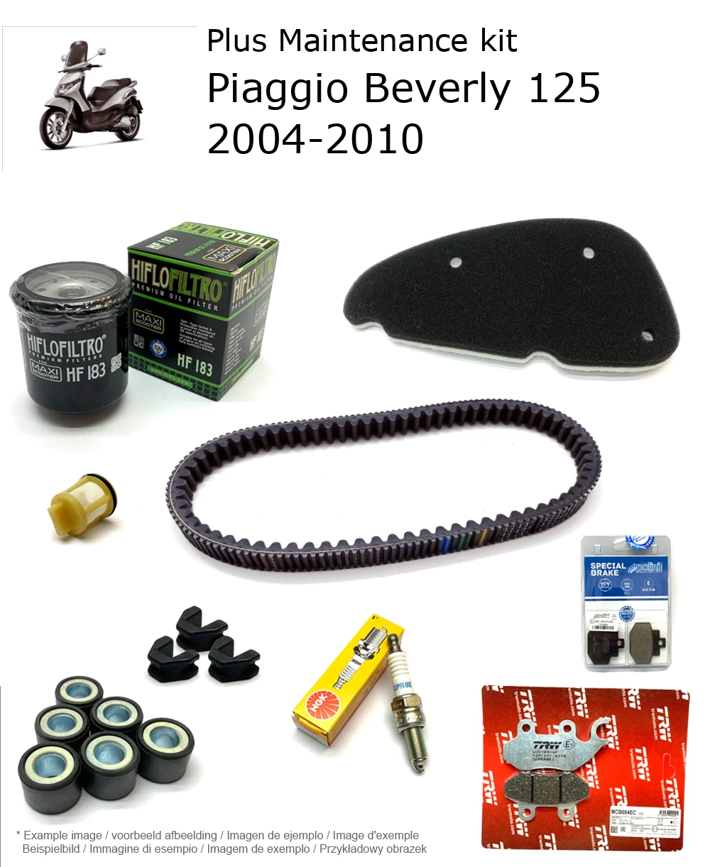 Wartungskit mit Bremsbelägen Piaggio Beverly 125 2004-2010