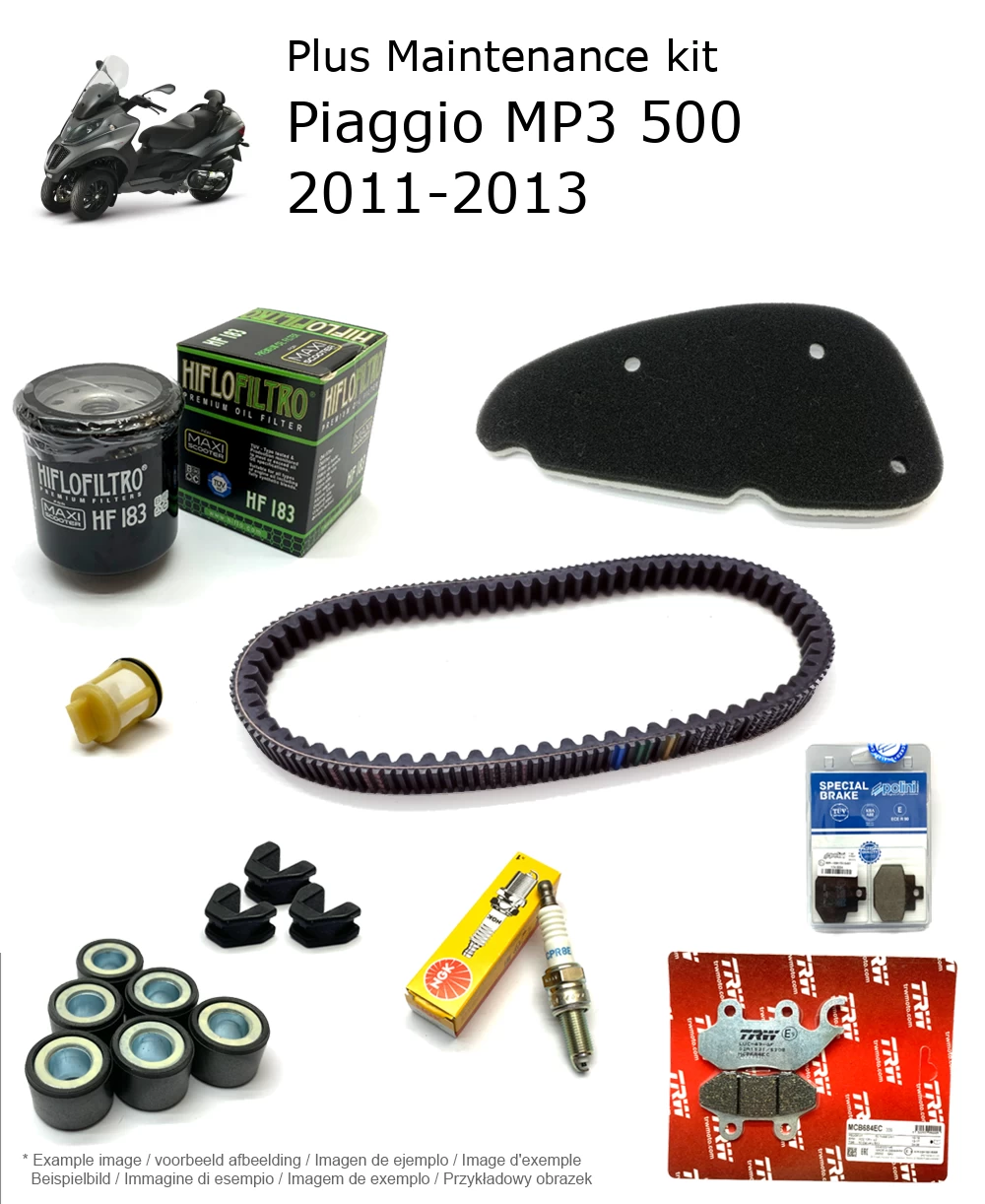 Wartungskit mit Bremsbelägen Piaggio MP3 500 2011-2013