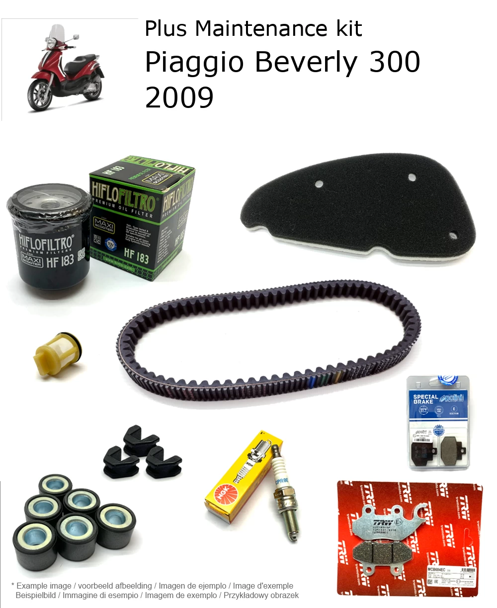 Wartungskit mit Bremsbelägen Piaggio Beverly 300 2009