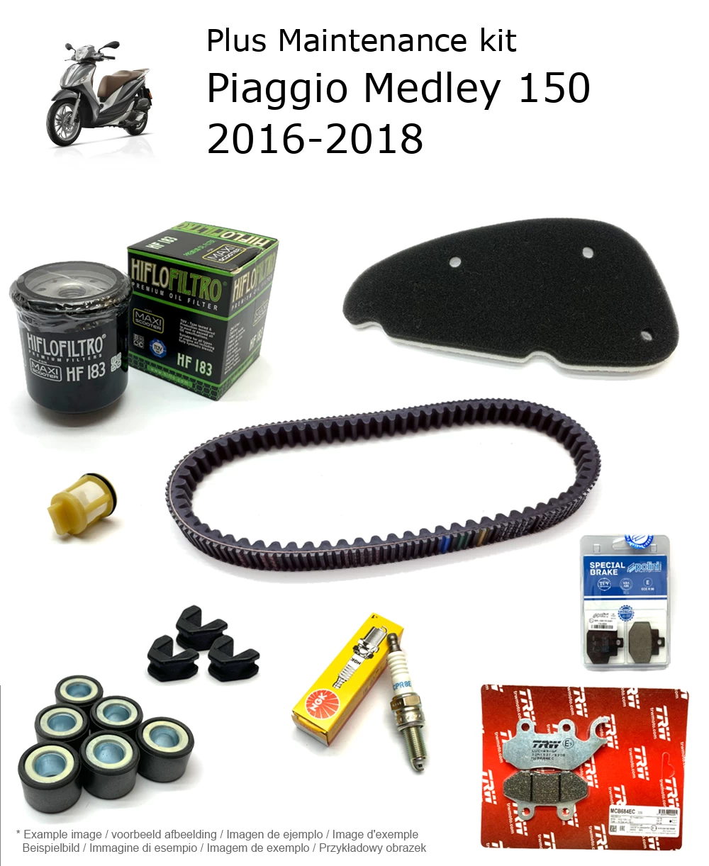 Wartungskit mit Bremsbelägen Piaggio Medley 150 2016-2018