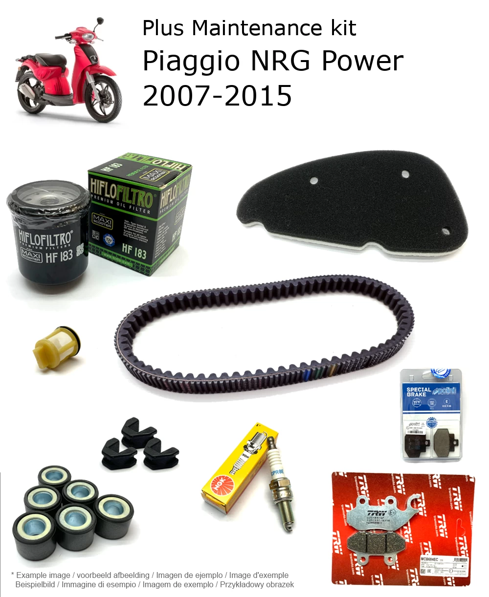 Wartungskit mit Bremsbelägen Piaggio NRG Power 2007-2015