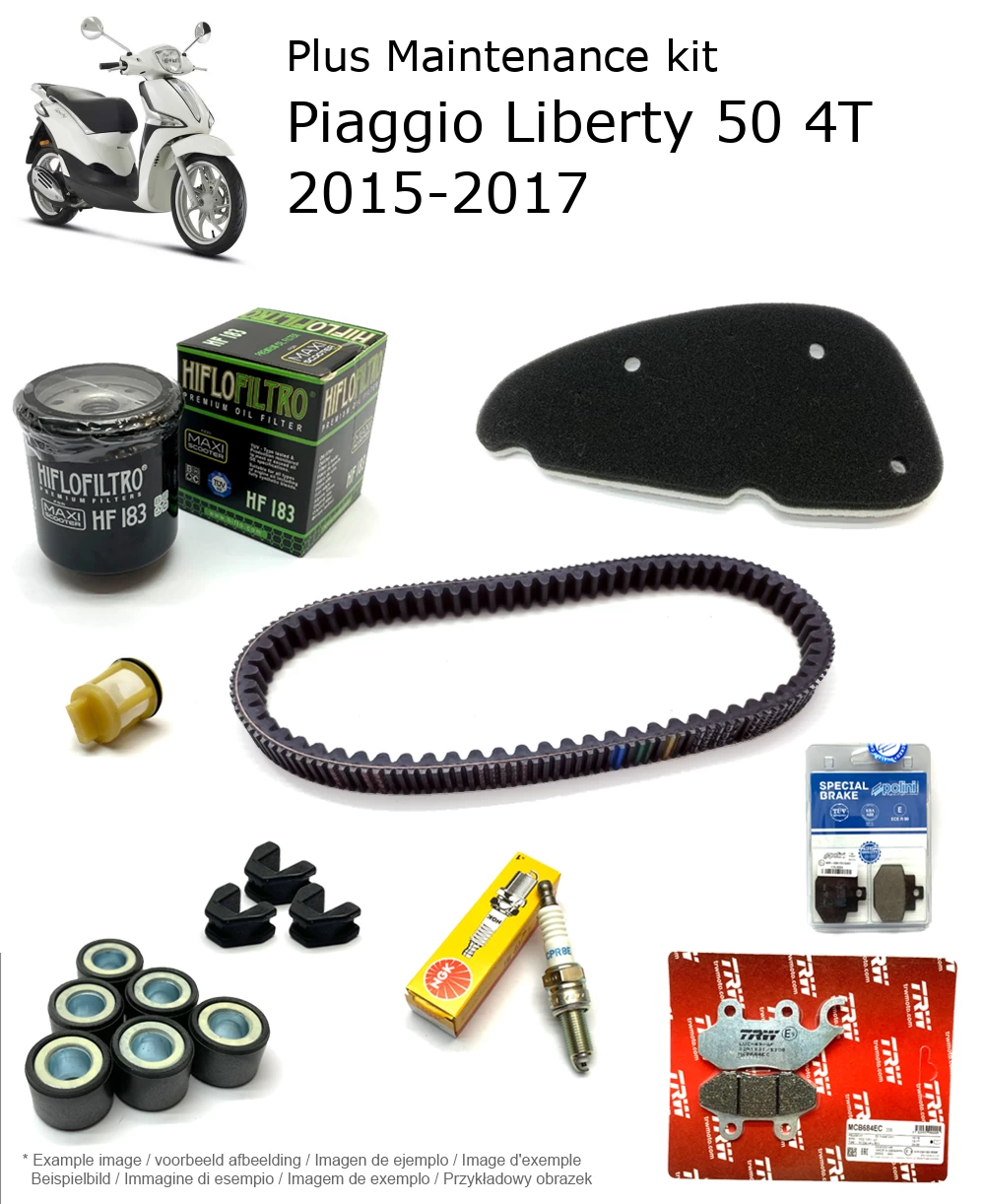 Wartungskit mit Bremsbelägen Piaggio Liberty 50 4T 2015-2017