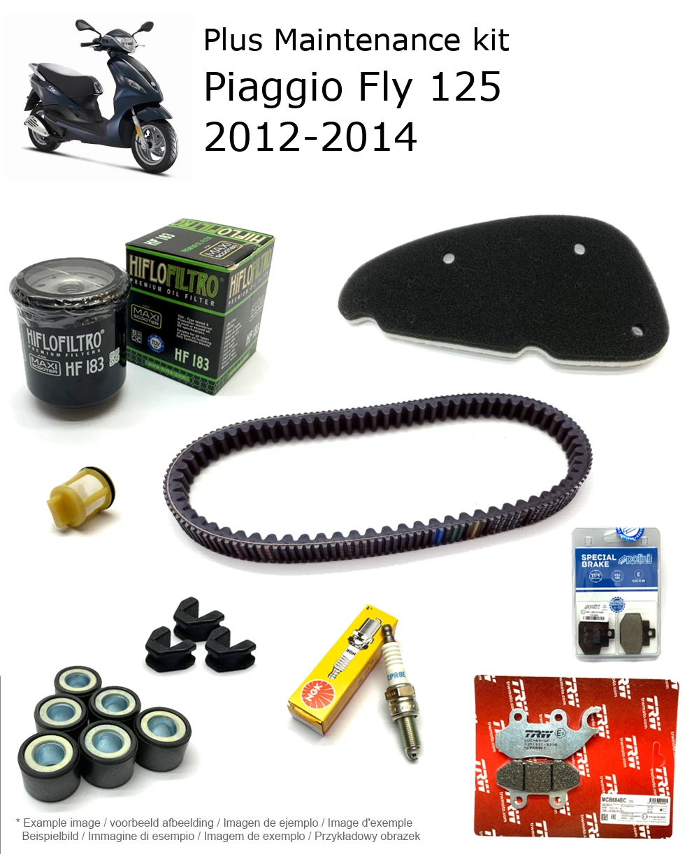 Wartungskit mit Bremsbelägen Piaggio Fly 125 2012-2014