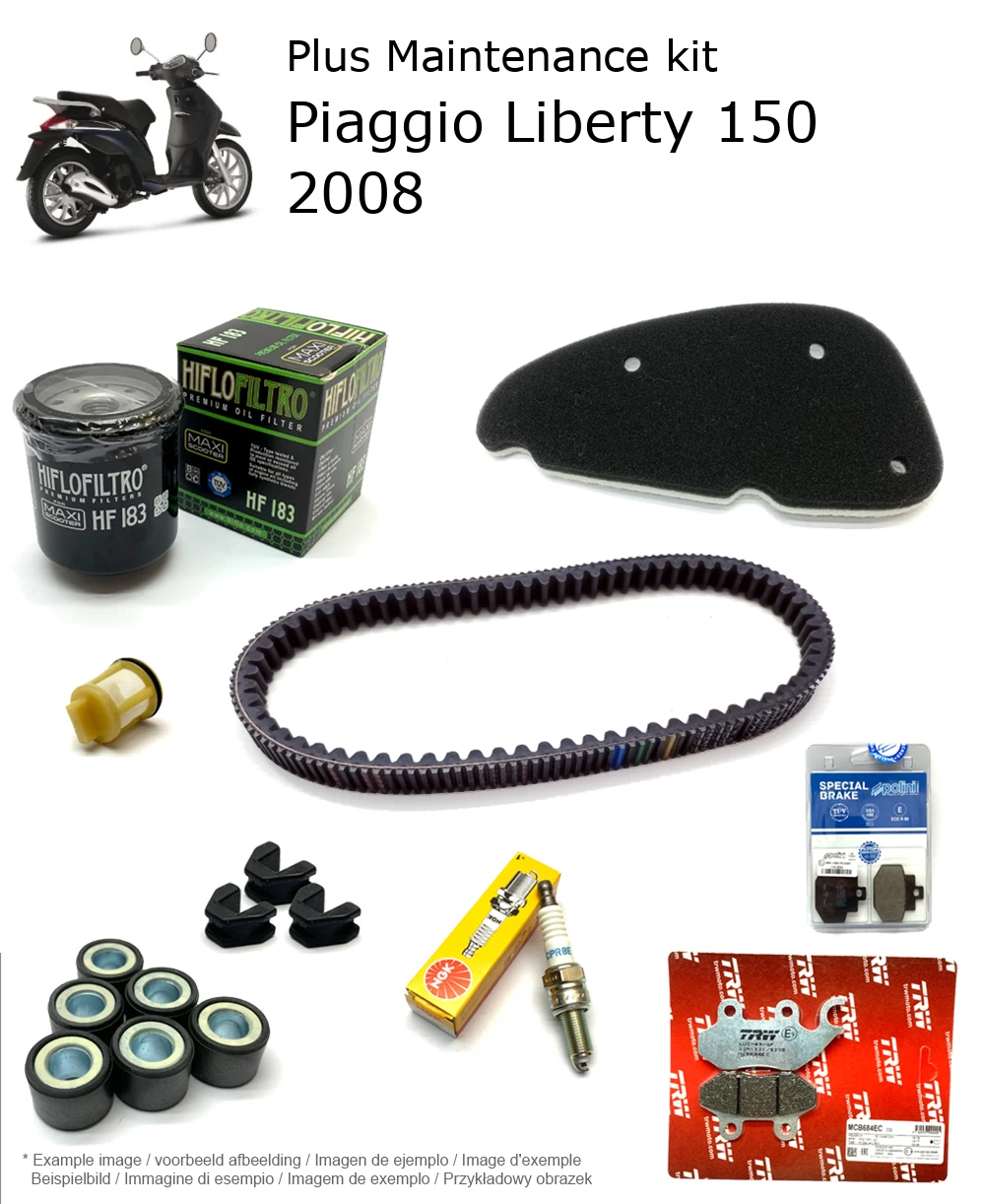 Wartungskit mit Bremsbelägen Piaggio Liberty 150 2008