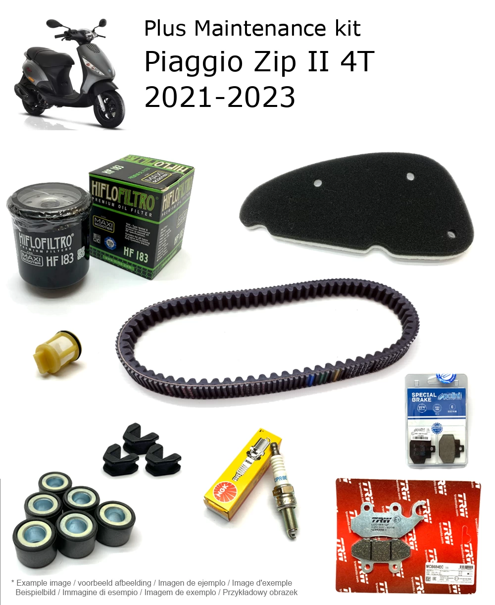 Wartungskit mit Bremsbelägen Piaggio Zip II 4T 2021-2023