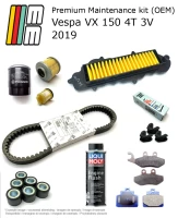 Kit di manutenzione (OEM) con pastiglie freno e additivo Vespa VX 150 4T 3V 2019