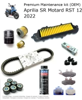 Kit di manutenzione (OEM) con pastiglie freno e additivo Aprilia SR Motard RST 125 2022