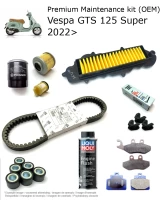 Kit di manutenzione (OEM) con pastiglie freno e additivo Vespa GTS 125 Super 2022>