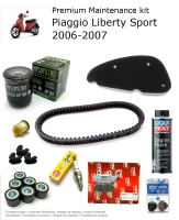 Kit di manutenzione con pastiglie freno e additivo Piaggio Liberty Sport 2006-2007