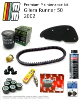 Kit d'entretien avec plaquettes de frein et additif Gilera Runner 50 2002