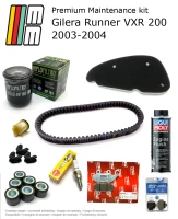 Kit d'entretien avec plaquettes de frein et additif Gilera Runner VXR 200 2003-2004