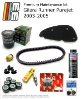 Kit d'entretien avec plaquettes de frein et additif Gilera Runner Purejet 2003-2005