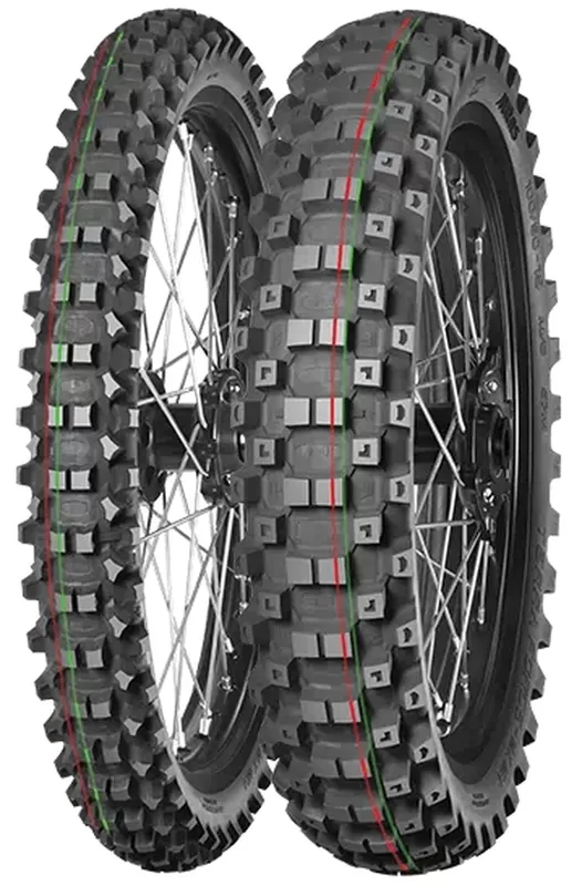 MITAS Tyre TERRA FORCE-MX MH 90/100-16 NHS 51M TT MEDIUM TO HARD RED GREEN