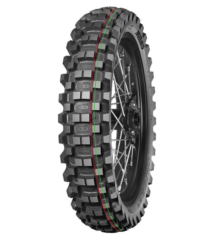 MITAS Tyre TERRA FORCE-MX MH 70/100-10 (2.50-10) 41M TT MEDIUM HARD TERRAIN RED GREEN NHS