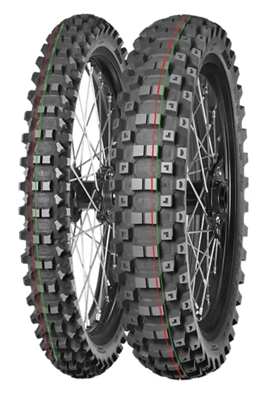 Tyre MITAS TERRA FORCE-MX MH 110/90-19 NHS 62M TT MEDIUM TO HARD RED GREEN