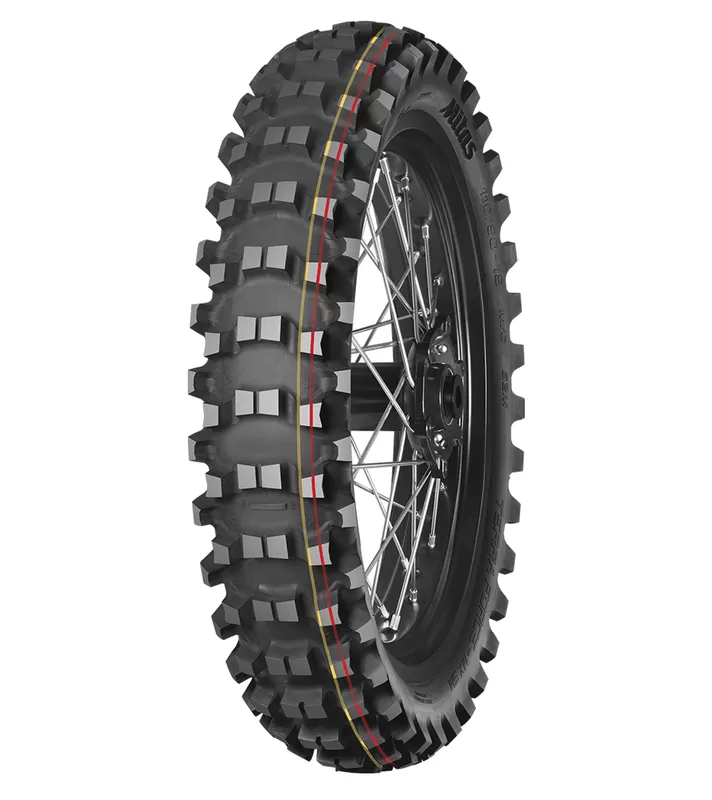 MITAS Tyre TERRA FORCE-MX SM 90/100-14 49M TT SOFT MEDIUM TERRAIN RED YELLOW NHS