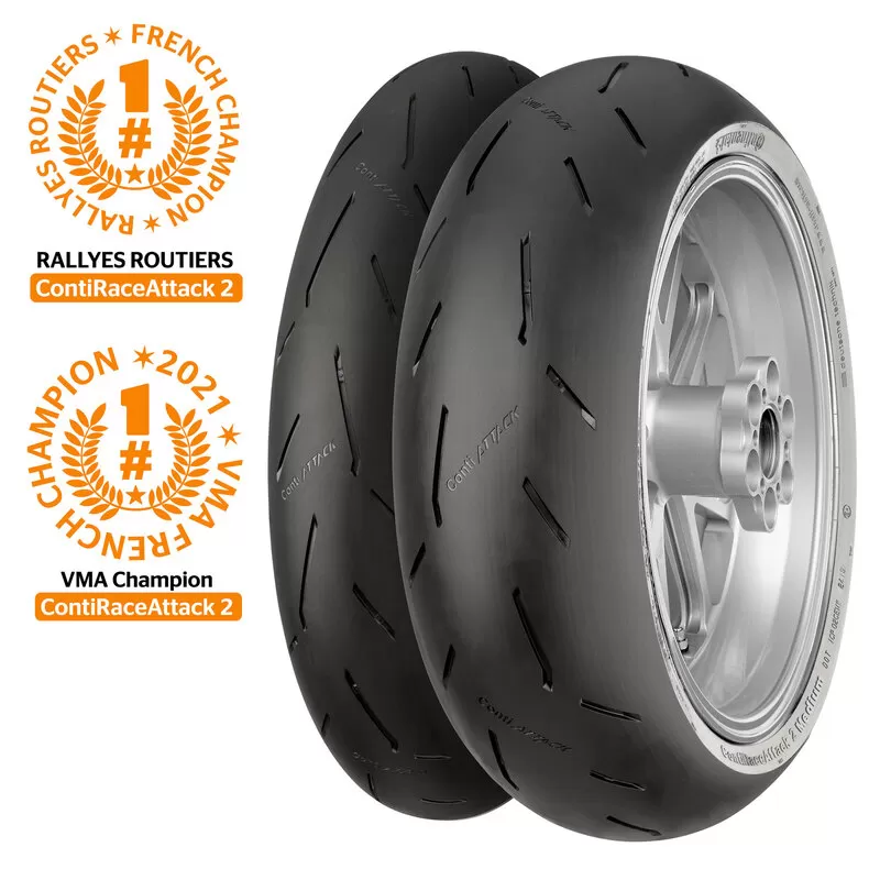 Pneu CONTINENTAL CONTIRACEATTACK 2 MED 160/60 ZR 17 M/C 69W TL