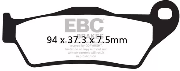EBC Plaquettes de frein organiques SFA181 pour scooter ebcSFA181
