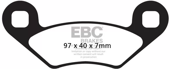 BRAKE PAD CARBON TT DIRT - BRAKE PAD FA-TT SERIES CARBON FIBER OFFROAD