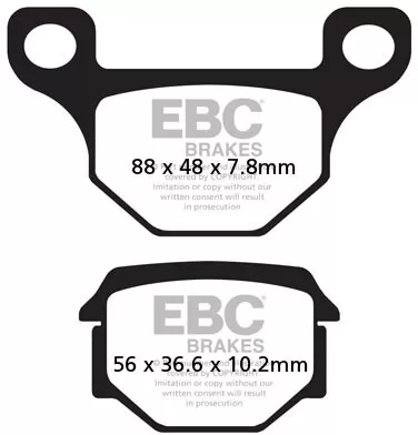 EBC Klocki hamulcowe organiczne SFA093