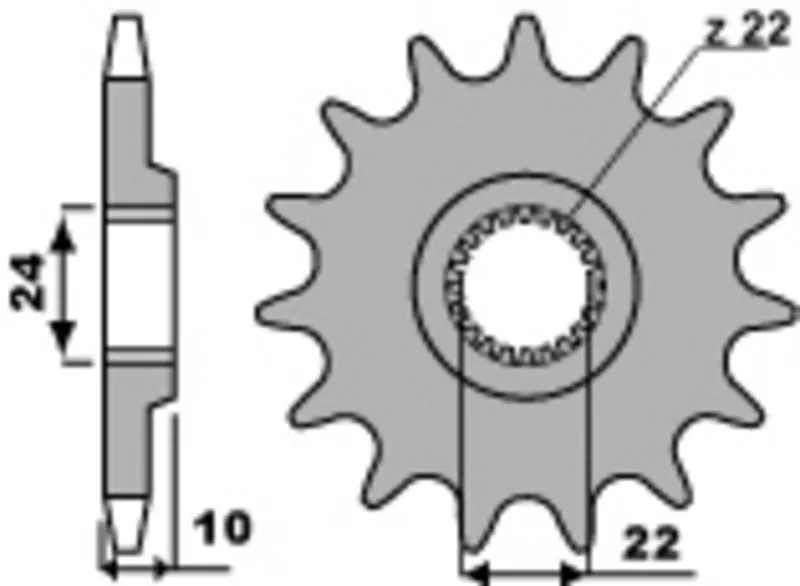 Standard Stahlritzel vorne - 520