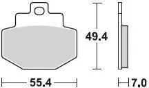 871 SM1 BRAKE PADS SEMI METALLIC