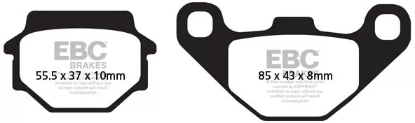 BRAKE PAD SINTERED HH - BRAKE PAD FA-HH SERIES SINTERED