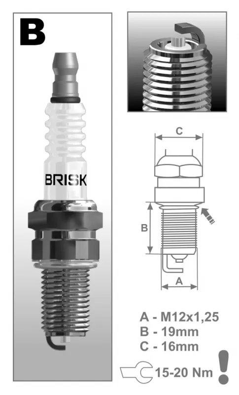 BR12S SPARK PLUG