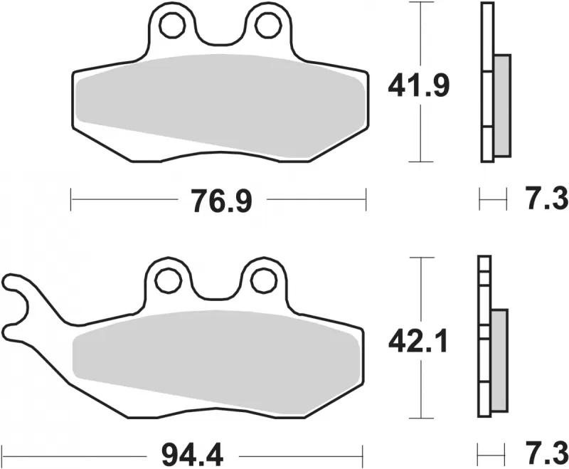 120CT BRAKE PADS ORGANIC