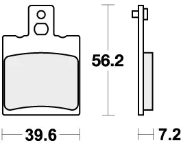 824RQ BRAKE PADS ORGANIC RACING