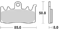 960 CM55 BRAKE PADS SINTERED