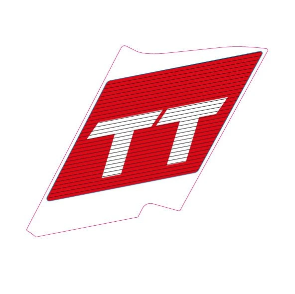 Sticker, motive: TT, left