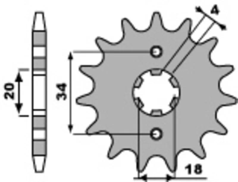 Standard Stahlritzel vorne - 428
