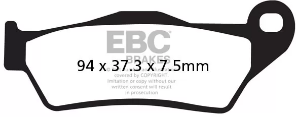 BRAKE PAD HH SINT SCOOTER - BRAKE PAD SFA-HH SERIES SINTERED METAL SCOOTER