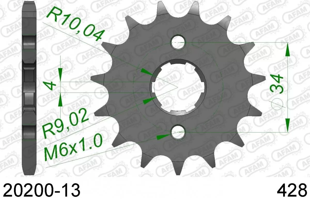Pignone Anteriore 13T - 428