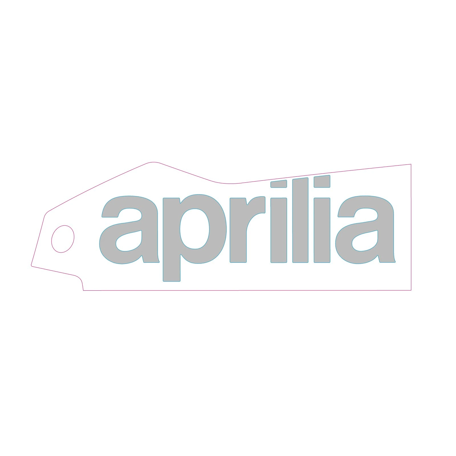 Autocollant APRILIA carénage inférieur gauche