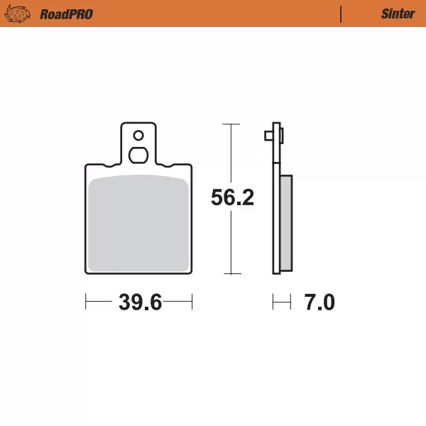 BRAKE PAD SINTER REAR - BRAKE PAD ROADPRO SINTER