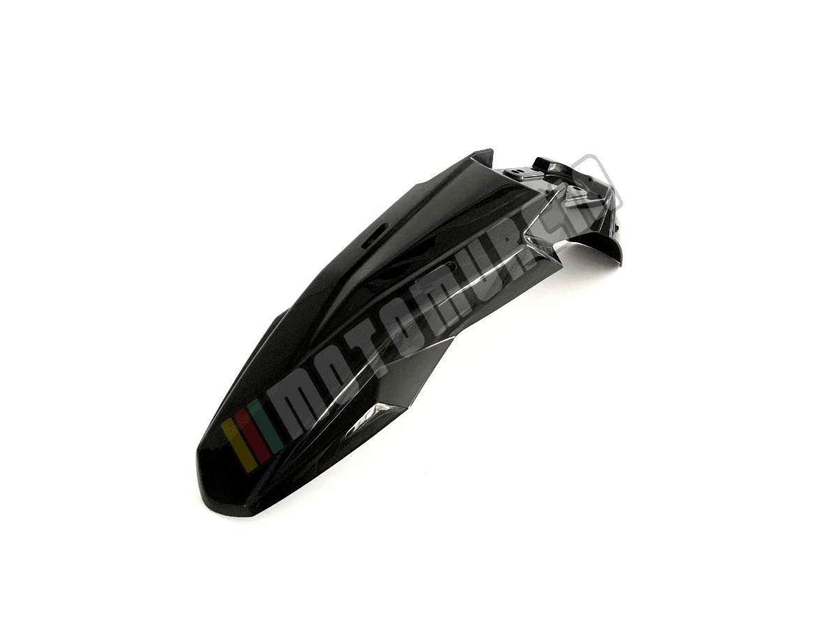 Mudguard without decals, front, black