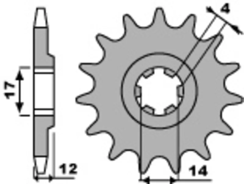 Standard Stahlritzel vorne - 428