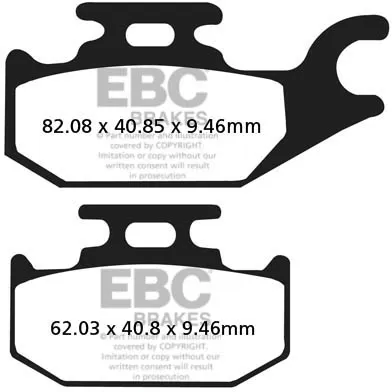 BRAKE PAD CARBON TT DIRT - BRAKE PAD FA-TT SERIES CARBON FIBER OFFROAD