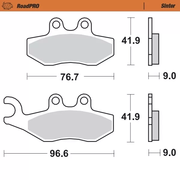 BRAKE PAD SCOOTER - BRAKE PAD ROADPRO SINTER SCOOTER