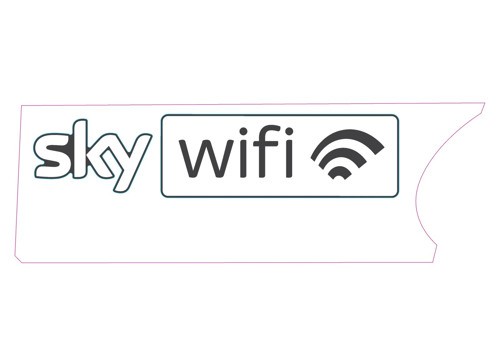 Decalcomania, motivazione: Sky Wifi, a destra