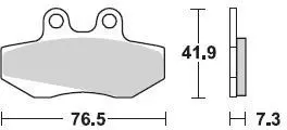 741 SM1 BRAKE PADS SEMI METALLIC