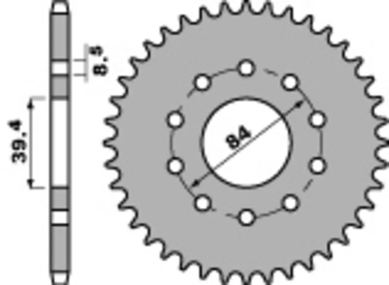 Standard Stahlritzel vorne - 520