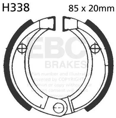 BRAKE SHOE STANDARD - BRAKE SHOE PLAIN SERIES ORGANIC